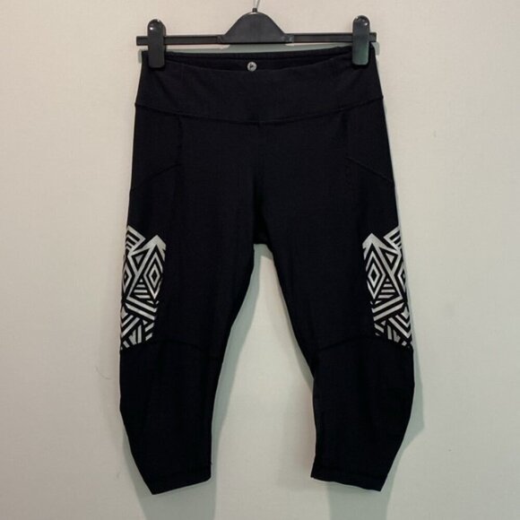 90 Degree By Reflex Black capris Leggings Size Medium - Picture 2 of 11